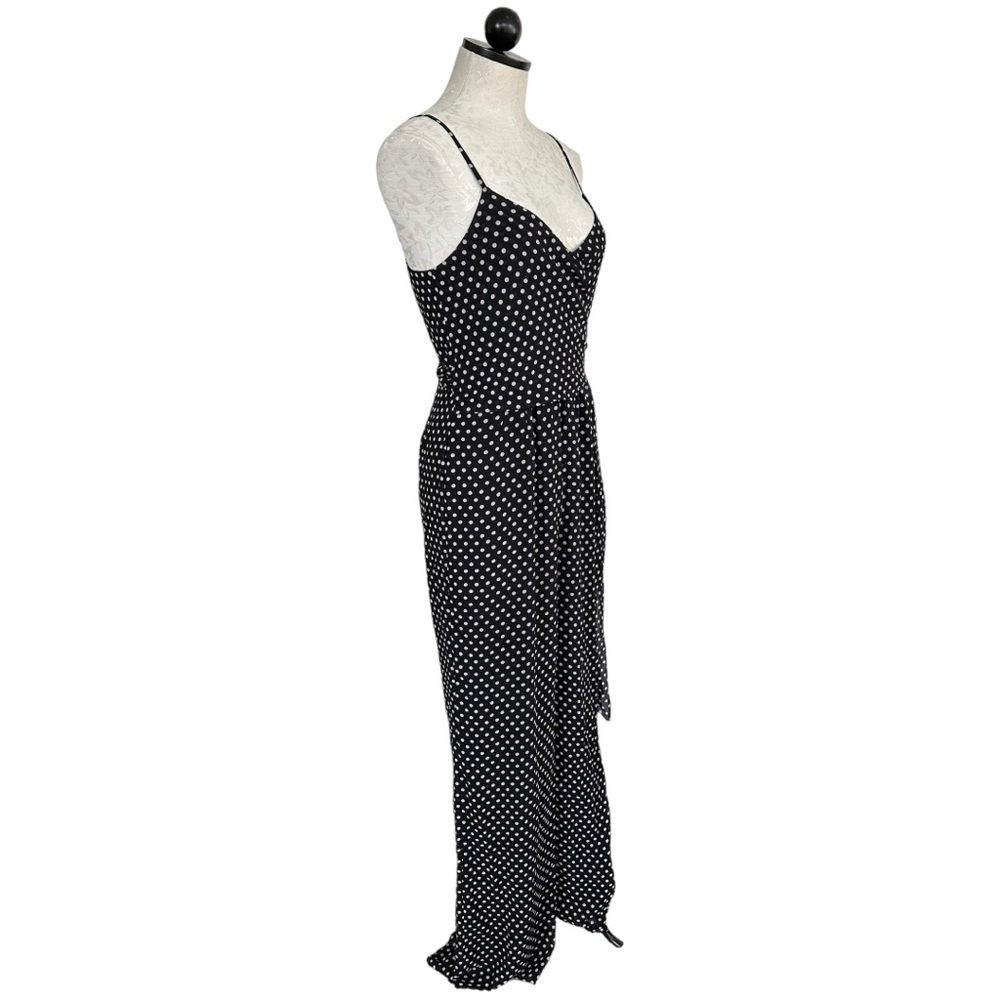 MICHAEL Michael Kors Jumpsuit Spaghetti Straps Black & Polka Dot Size Small - Picture 7 of 16